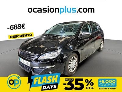 Usado Peugeot 308 Access 100 CV (73 kW) 2016 Negro