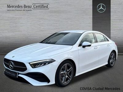 Usado Mercedes A200 AMG line 163 CV (119 kW) 2025 Blanco polar Berlina