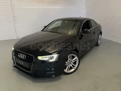 Usado Audi A5 S-Line 225 CV (165 kW) 2014 Negro Coupe