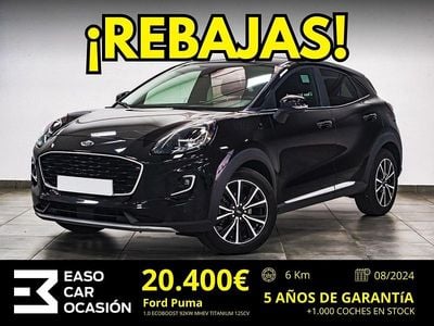 Negro Usado 2024 Ford Puma Titanium SUV | 23.400 € (Precio justo)