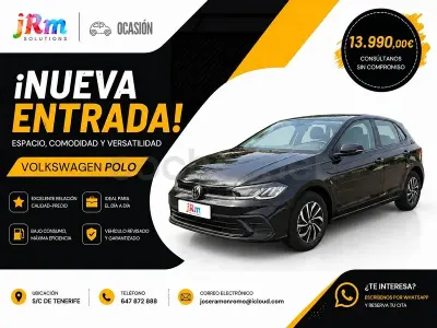 Usado VW Polo Life 95 CV (69 kW) 2021 Negro Utilitario