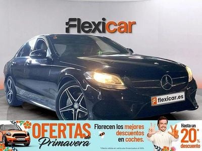 Usado Mercedes C220 AMG line 170 CV (125 kW) 2016 Negro Berlina