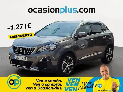Usado Peugeot 3008 Allure 130 CV (95 kW) 2019 Gris SUV