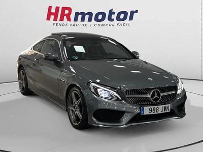 Gris Usado 2017 Mercedes C220 AMG line Coupe | 20.590 € (Super precio)