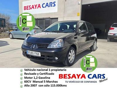 Usado Renault Clio II Authentique 75 CV (55 kW) 2007 Negro Utilitario