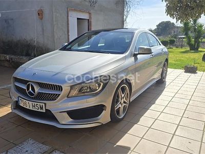 Usado Mercedes CLA220 AMG line 170 CV (125 kW) 2013 Gris / plata Berlina