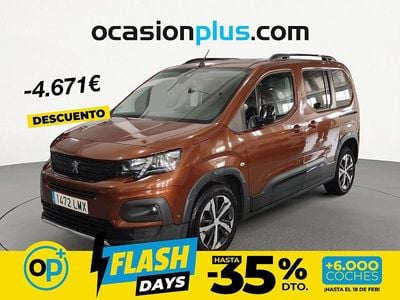 Usado Peugeot Rifter GT-line 100 CV (73 kW) 2021 Marrón Monovolumen