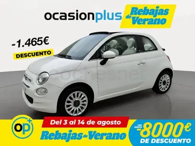 Usado Fiat 500C Lounge 69 CV (50 kW) 2019 Blanco Descapotable