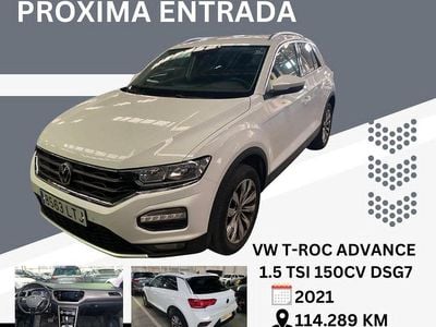 Blanco Usado 2021 VW T-Roc Advance SUV | 19.300 € (Precio justo)
