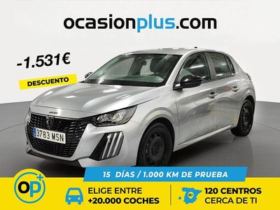 Usado Peugeot 208 Active 100 CV (73 kW) 2024 Gris Utilitario