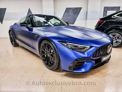 Usado Mercedes SL43 AMG AMG 381 CV (280 kW) 2022 Azul Descapotable