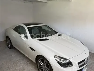Usado Mercedes SLK200 184 CV (135 kW) 2014 Blanco Descapotable