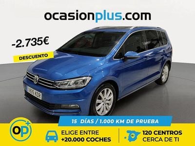 Usado VW Touran Sportline 150 CV (110 kW) 2017 Azul Monovolumen