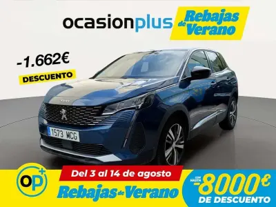 Usado Peugeot 3008 Active 131 CV (96 kW) 2022 Azul SUV