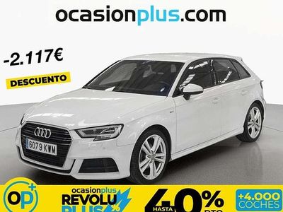 Usado Audi A3 Sportback S-Line 150 CV (110 kW) 2019 Blanco Utilitario