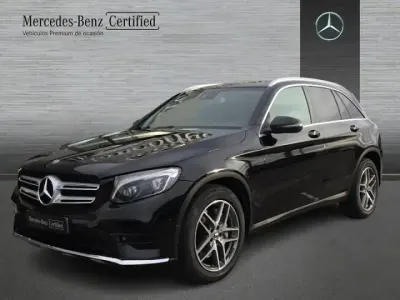Usado Mercedes GLC220 AMG line 170 CV (125 kW) 2019 Negro SUV