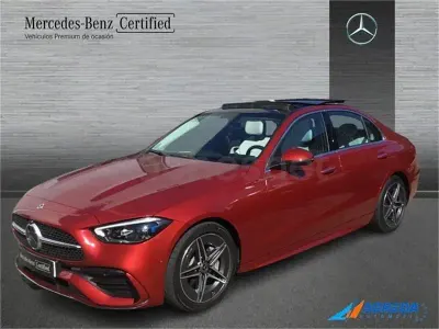 Usado Mercedes C220 200 CV (147 kW) 2023 Rojo Berlina