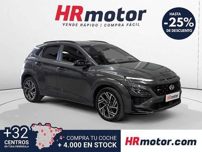 Usado Hyundai Kona N Line 120 CV (88 kW) 2023 Negro SUV