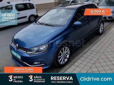 Usado VW Polo Sportline 90 CV (66 kW) 2014 Azul Berlina