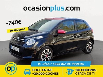 Usado Citroën C1 Feel 82 CV (60 kW) 2017 Negro Utilitario