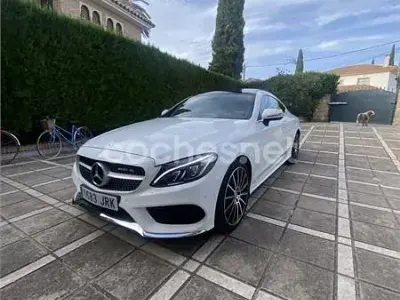 Usado Mercedes C250 AMG line 204 CV (150 kW) 2016 Blanco Coupe