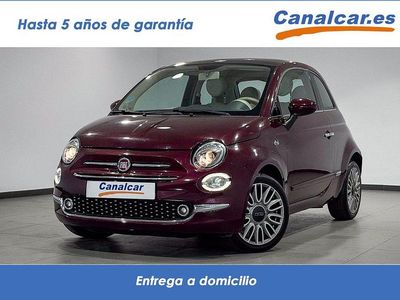 Usado Fiat 500 Lounge 69 CV (50 kW) 2017 Granate Utilitario