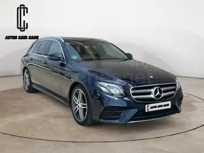 Usado Mercedes E220 194 CV (142 kW) 2017 Azul Familiar