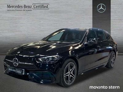 Negro obsidiana Usado 2024 Mercedes C300e AMG line Berlina | 57.300 € (Un poco caro)