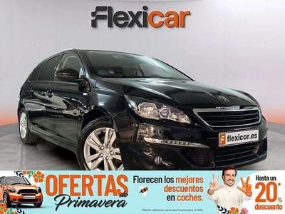 Usado Peugeot 308 SW Access 130 CV (95 kW) 2017 Negro Familiar