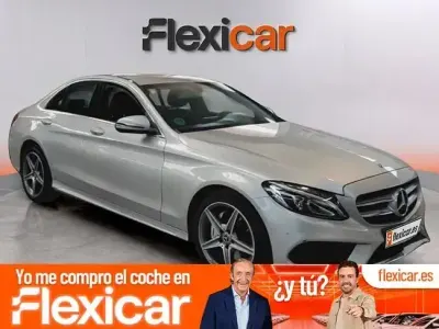 Usado Mercedes C220 AMG line 170 CV (125 kW) 2017 Gris Berlina