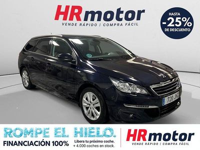 Usado Peugeot 308 SW Style 120 CV (88 kW) 2015 Negro Familiar