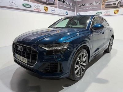 Usado Audi Q8 S-Line 286 CV (210 kW) 2018 Azul SUV