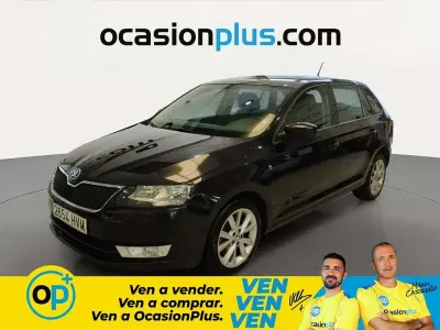 Usado Skoda Rapid Ambition 105 CV (77 kW) 2014 Negro Utilitario