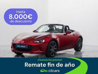 Rojo Usado 2025 Mazda MX5 Exclusive-Line Descapotable | 32.990 € (Precio justo)