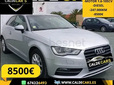 Usado Audi A3 Ambiente 105 CV (77 kW) 2013 Gris / plata Berlina