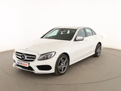 Usado Mercedes C220 AMG line 170 CV (125 kW) 2017 Blanco Berlina