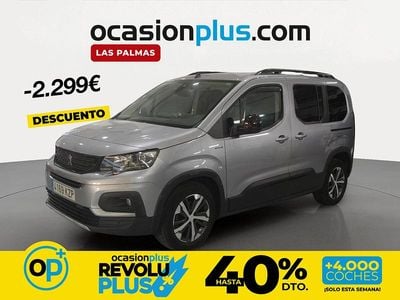 Usado Peugeot Rifter GT-line 130 CV (95 kW) 2019 Gris Monovolumen