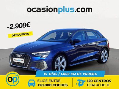 Usado Audi A3 S-Line 150 CV (110 kW) 2023 Azul Berlina