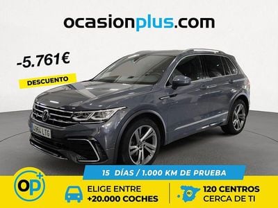 Usado VW Tiguan R-line 150 CV (110 kW) 2021 Gris / plata SUV
