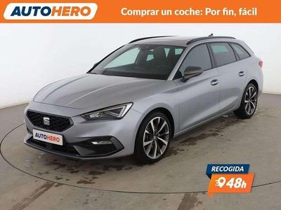 Plateado Usado 2021 Seat Leon FR Familiar | 21.237 € (Un poco caro)