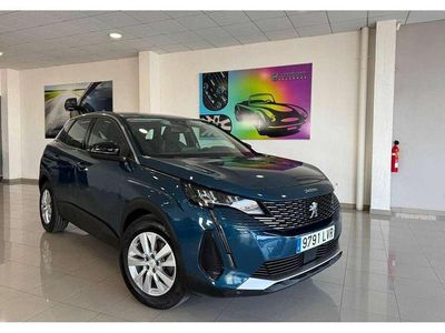 Azul Usado 2021 Peugeot 3008 Active Monovolumen | 21.750 € (Un poco caro)