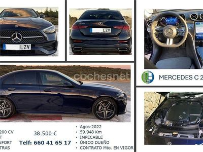 Usado Mercedes C220 200 CV (147 kW) 2022 Azul Berlina