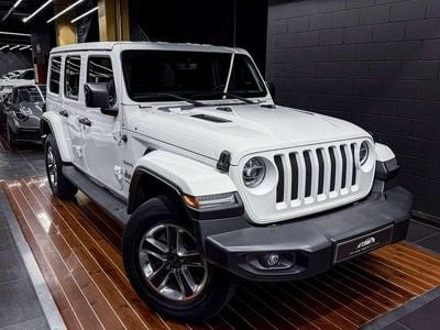 Usado Jeep Wrangler Unlimited Sahara 200 CV (147 kW) 2018 Blanco SUV