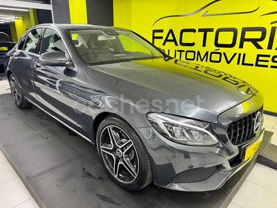 Usado Mercedes C220 AMG line 170 CV (125 kW) 2015 Gris / plata Berlina