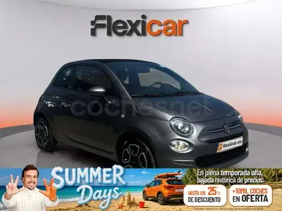 Usado Fiat 500C Club 70 CV (51 kW) 2023 Gris / plata Descapotable
