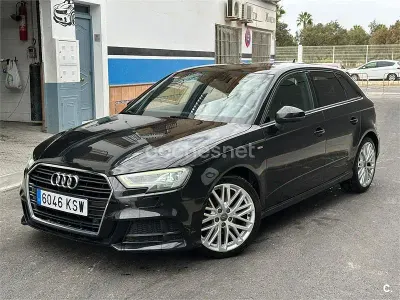Usado Audi A3 S-Line 116 CV (85 kW) 2019 Negro Berlina
