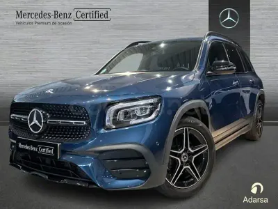 Usado Mercedes GLB200 150 CV (110 kW) 2022 Azul denim SUV