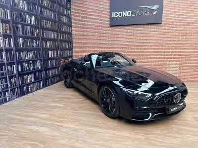Occasion Mercedes SL43 AMG AMG 421 PK (309 kW) 2024 Zwart Cabriolet