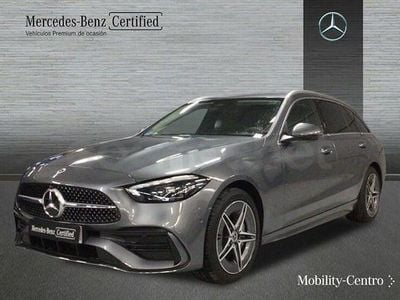 Usado Mercedes C300e AMG line 313 CV (230 kW) 2024 Gris selenita Familiar