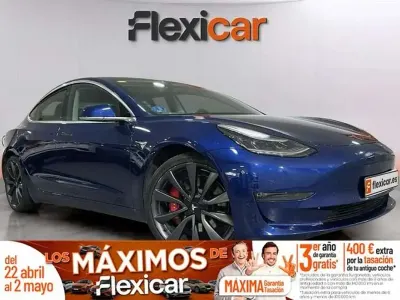 Käytetty Tesla Model 3 Performance 361 kW (491 HP) 2020 Sininen Sedan